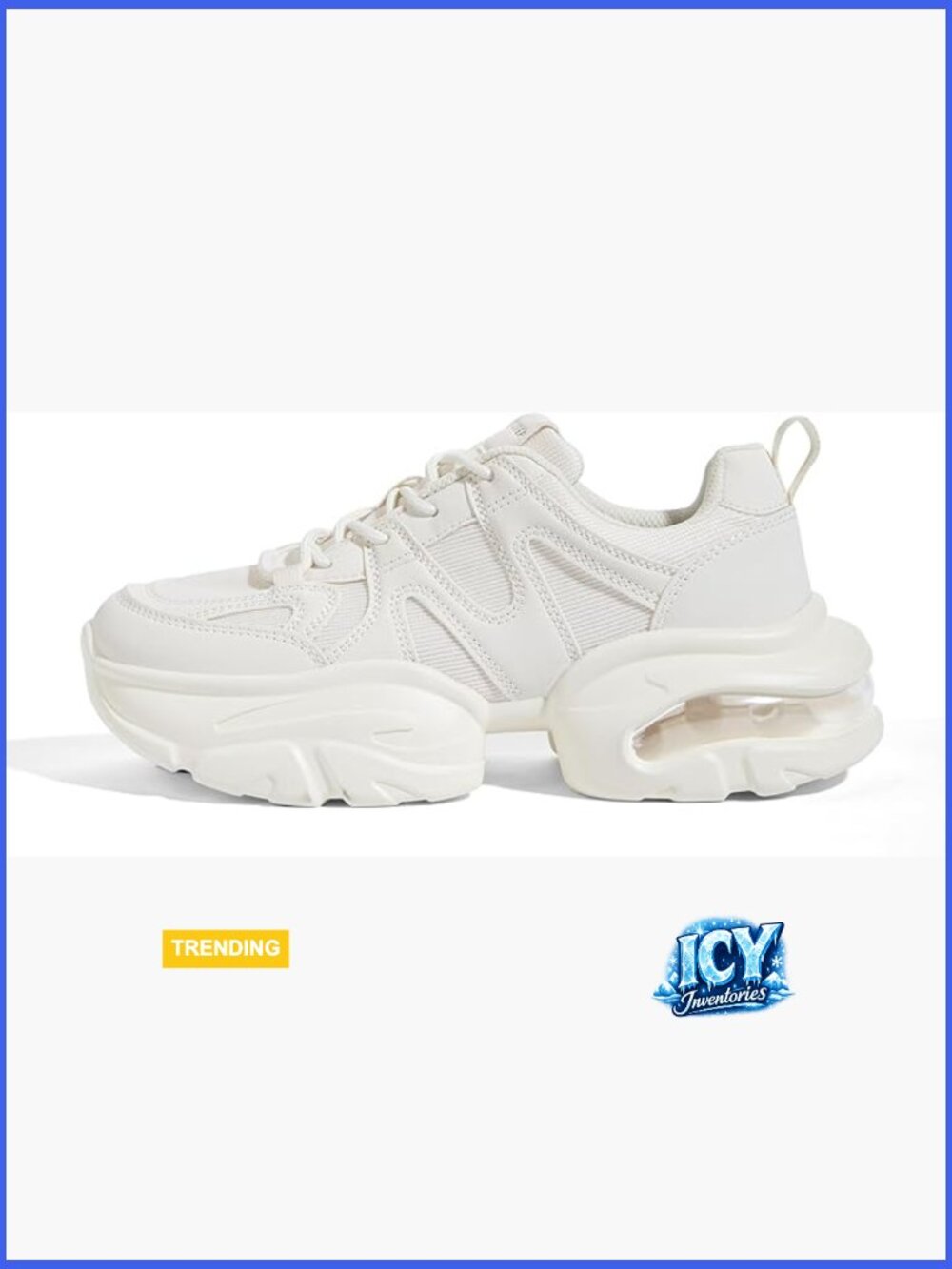 Air Cushion Chunky Sneaker Fashion Thick Sole Retro Dad Rave Walking Shoes